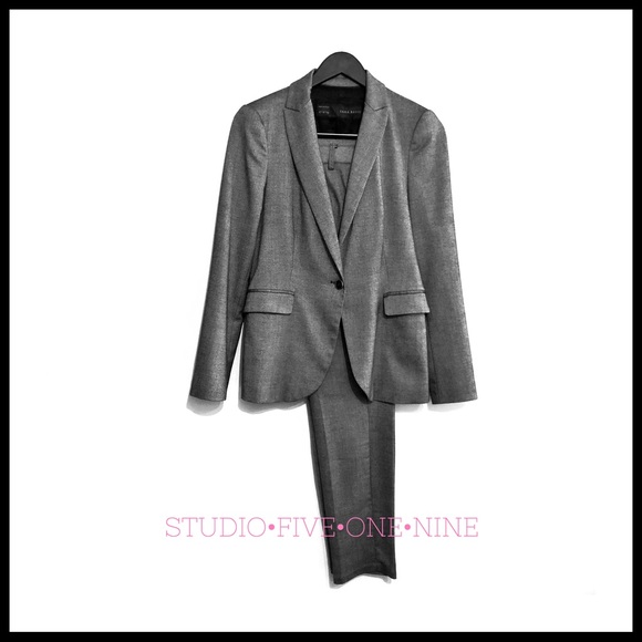 Zara Jackets & Blazers - Zara Suit • Basic Blazer + Basic Ankle Pants